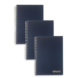 A5 BLUE KRAFT PAPER 3 NOTEBOOKS(DOT,SQUARE,RULED)